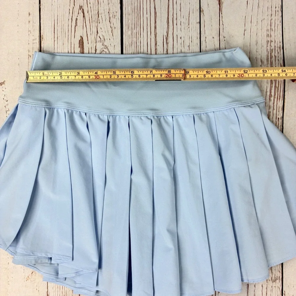 Aerie Offline Real Me Pleated Skort Light Blue Tennis Skirt 8428016296 Womens M